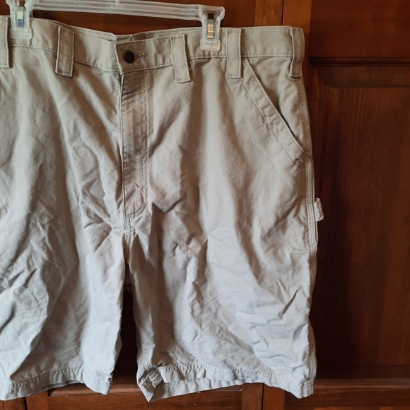 Carhartt Cotton Canvas Work Shorts Original Fit brown B147 TAN size 44 - Picture 6 of 13